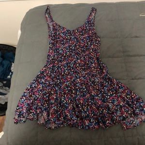 Free people floral slip dress with flare bottom